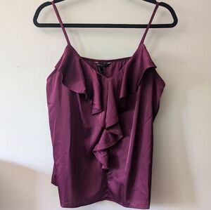 Banana Republic, satin, ruffled, strappy,